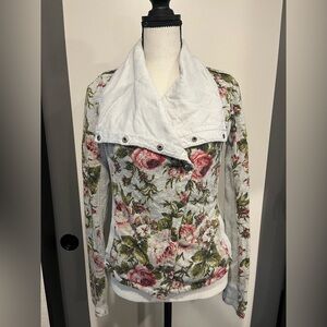 Anthropologie Saturday Sunday Button-Up Moto Jacket XS